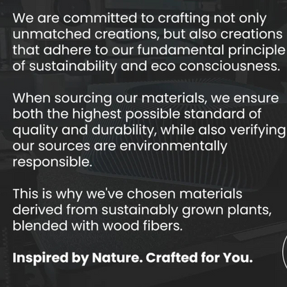 Modern Bottle Vase – Sleek, Eco-Friendly & Waterproof with Natural Wood Texture